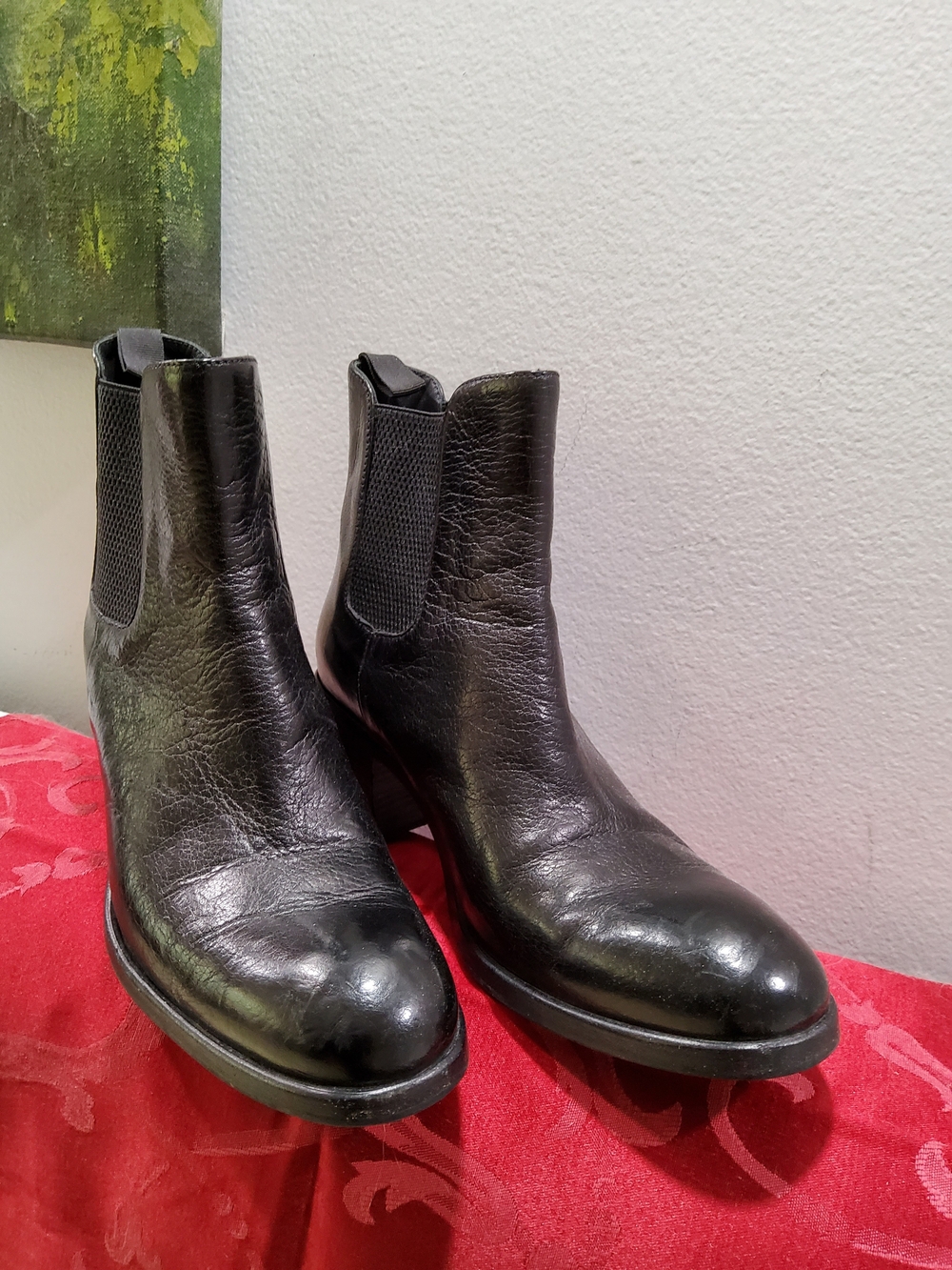 Alberto Fasciani Black Leather Avant Garde Ankle Boots Size 36,5